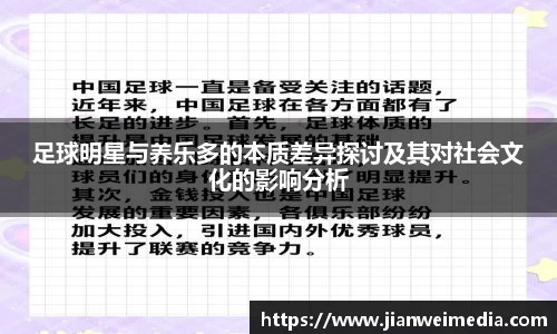 足球明星与养乐多的本质差异探讨及其对社会文化的影响分析